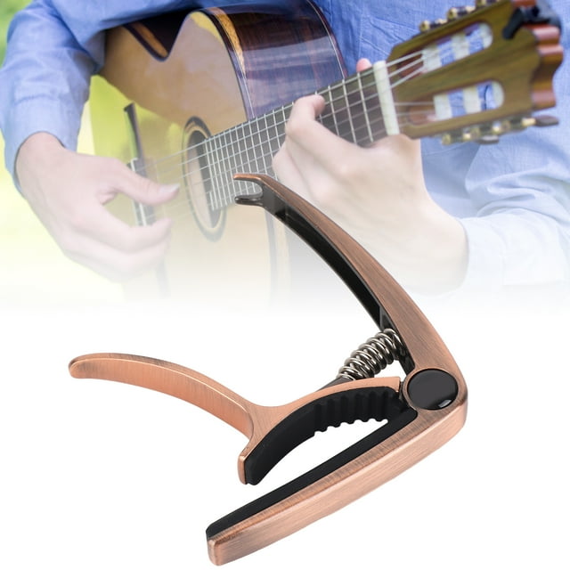 Guitar Capo Métal Réglable Ressort Tension Capo pour Acoustique Électrique Ukulélé Basse Guitares Électriques Capo