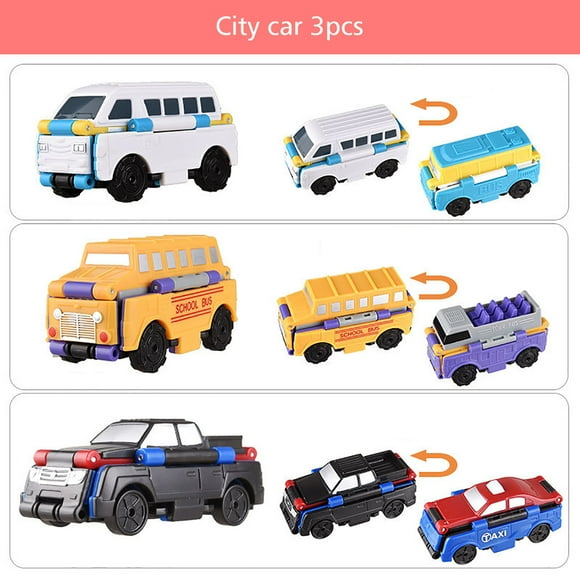 Reverse Car Toy Set Reverse Car Toy Pull Back Toy Car Transformation In 3 Seconds No Batteries Needed Heat