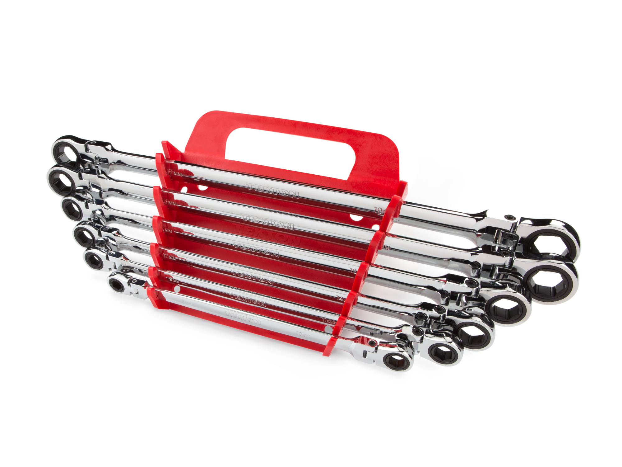 TEKTON Long Flex Ratcheting Box End Wrench Set, 6-Piece (8-19 mm) - Keeper  | WRN77164 - Walmart.com