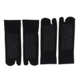 thumbnail image 6 of Abbraccia 4x2Pairs Tabi Socks Toe Sandal Slipper Nonslip Ankle Socks Black, 6 of 9