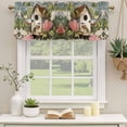 thumbnail image 3 of Vintage Birdhouse Valances for Windows, Spring Floral Birds Botanical Light Filtering Kitchen Curtains, Rod Pocket Window Valance Curtains for Living Room Bedroom, 60" W x 18" L, 2 Panels, 3 of 9
