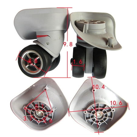 

Luggage for Case Wheels Universal 360° Swivel Wheels Suitcase Luggage Accessorie