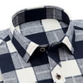 thumbnail image 3 of Awdenio Men's Shirts Casual Plaid Flannel Long Sleeve Button Down Shirt, 3 of 5