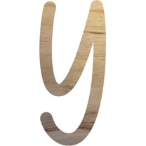Wooden Letter Craft Y Shape, Paintable 6'' Tall Wood Alphabet DIY Letter, Unfinished