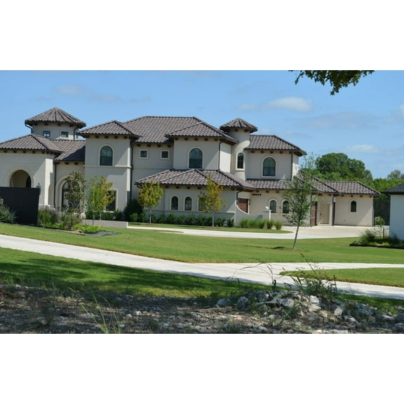 015-1119: Luxury Mediterranean 5 Bed, 7 Bath Luxury Home Plan, 5726 Sq Ft: Full Blueprints with License to Build by Home Plan Marketplace - Lesuto