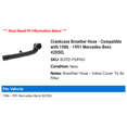 thumbnail image 2 of Crankcase Breather Hose - Compatible with 1986 - 1991 Mercedes-Benz 420SEL 1987 1988 1989 1990, 2 of 2