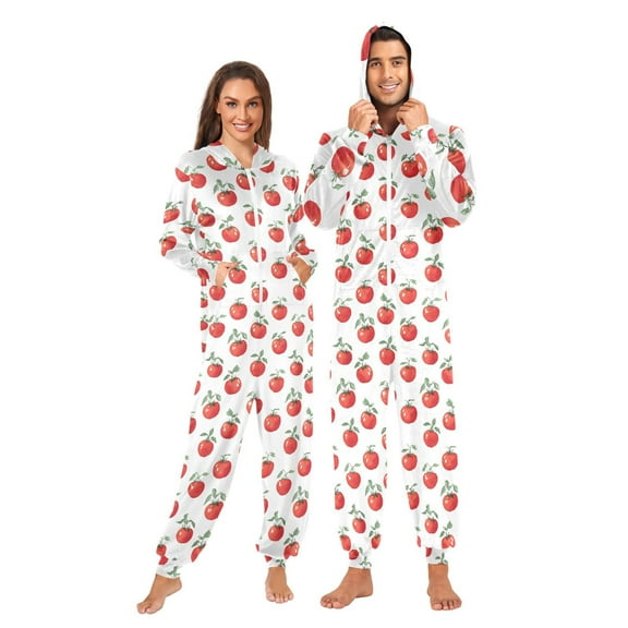 joogoo Tomatoes Unisex Adults Onesies Pajamas Jumpsuits L