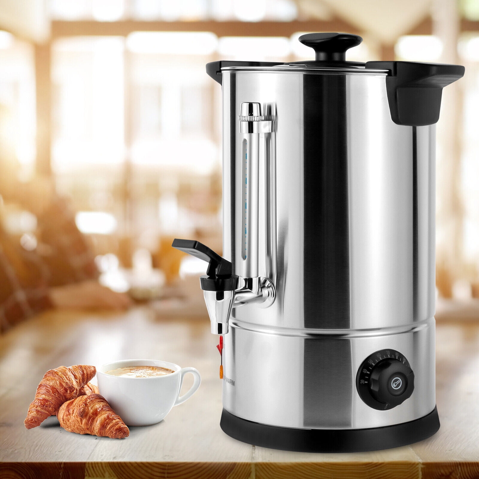  Coffee Bean Burr Grinder Electric Large Automatic Coffee Maker  36 Cups Adjustable Grind Commercial Machine : Home & Kitchen