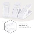 thumbnail image 3 of Tinfol Clips para Perchas de Terciopelo Blanco 24 Piezas Clips para Perchas para Pantalones Clips para Ropa con Dedos flocados Antideslizantes Perfectos para perchas de Terciopelo Fino, 3 of 5