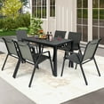 thumbnail image 4 of Gymax 48'' Rectangular Rattan Patio Dining Table for 6 w/ Metal Frame, 4 of 9