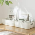 thumbnail image 5 of Plastic Stackable Fridge Storage Basket Freezer Bin Organiser, Matte Transparent, 3 Packs, 5 of 7