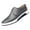 Grey, variant on Santimon Breathable Leather Shoes Men Casual Shoes Non-Slip Sneakers Red 7 US