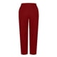 thumbnail image 5 of Pincandy Women's Plus Size Solid Color Fashion Elastic Waist Corduroy Wide Leg Pants with Pockets, Loose Fit, Casual & Daily Wear, 5 of 7