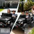 thumbnail image 4 of 24V Kids Ride on Car Battery Powered Motorized Electric Car,3 Speeds, Led Lights, Bluetooth, Ride on Car Toy for Kids Ages 3-8, 4 of 8