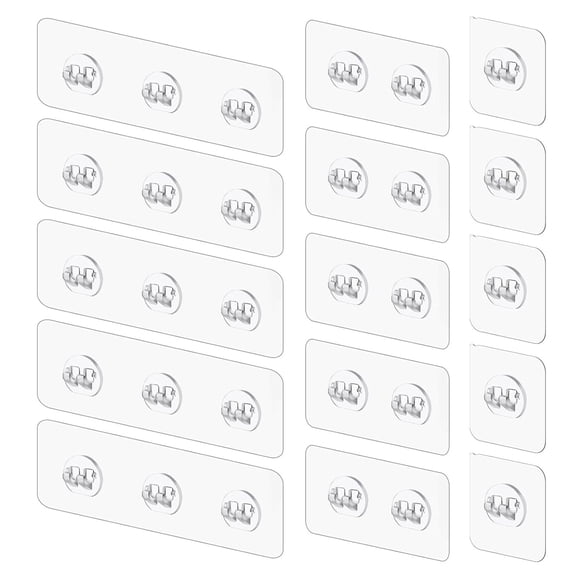 Tnobhg 15Pcs Shower Caddy Adhesive Replacement Bathroom Shower Shelf Strong Adhesive Traceless No Drilling Hook Adhesive Sticker Kitchen Rack Adhesive Patch Household Supplies