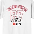 thumbnail image 2 of NFLPA Travis Kelce Number And Autograph Men's White Short Sleeve Tee-Large, 2 of 5
