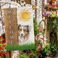 thumbnail image 2 of Boston Terrier Spring Summer Welcome House Flag Watercolor Dog Hides Behind a Tree Sun Outside Yard Decor Flag Banner 28X40 Inch Double Side, 2 of 6