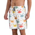 thumbnail image 2 of Balery Colorful Crabs Traje de Baño Estilo Hawaiano para Hombre, Shorts de Secado Rápido con Bolsillos-Medium, 2 of 6