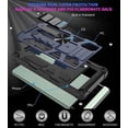thumbnail image 7 of Compatible for Google Pixel 6a Case w/Tempered Glass Screen Protector [Military Grade] Ring Car Mount Kickstand Shockproof Hard Phone Case - Blue, 7 of 7