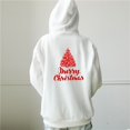 thumbnail image 2 of Sudadera con cremallera informal a la moda con capucha y estampado navideño para mujer, blusa, abrigo Fridja fksj4821, 2 of 5