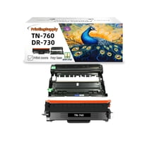for Brother TN760 Toner DR730 Drum - Fits MFC-L2690DW L2710DN L2710DW L2712D L2713DW L2715DW