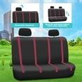 thumbnail image 6 of FH Group Cloth Car Seat Covers - Universal Fit Automotive Seat Covers, Solid Back Seat Cover - Full Set, 6 of 8