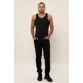 thumbnail image 4 of Victorious Men's Distressed Rip and Repair Denim Jeans DL1119 - Spider Black - 42/32, 4 of 7