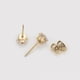 thumbnail image 4 of Clásicos Aretes Broquel Cristal Swarovski Dama Oro Laminado dorado Unitalla, 4 of 7