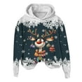 thumbnail image 4 of WILLBEST Sudadera con Capucha Oversize para Mujer, Estilo Casual, con Estampado Navideño de Ciervos con Cabeza Grande y Copos de Nieve, Cuello Redondo, Manga Larga y Diseño Ligero X-Grande, 4 of 4