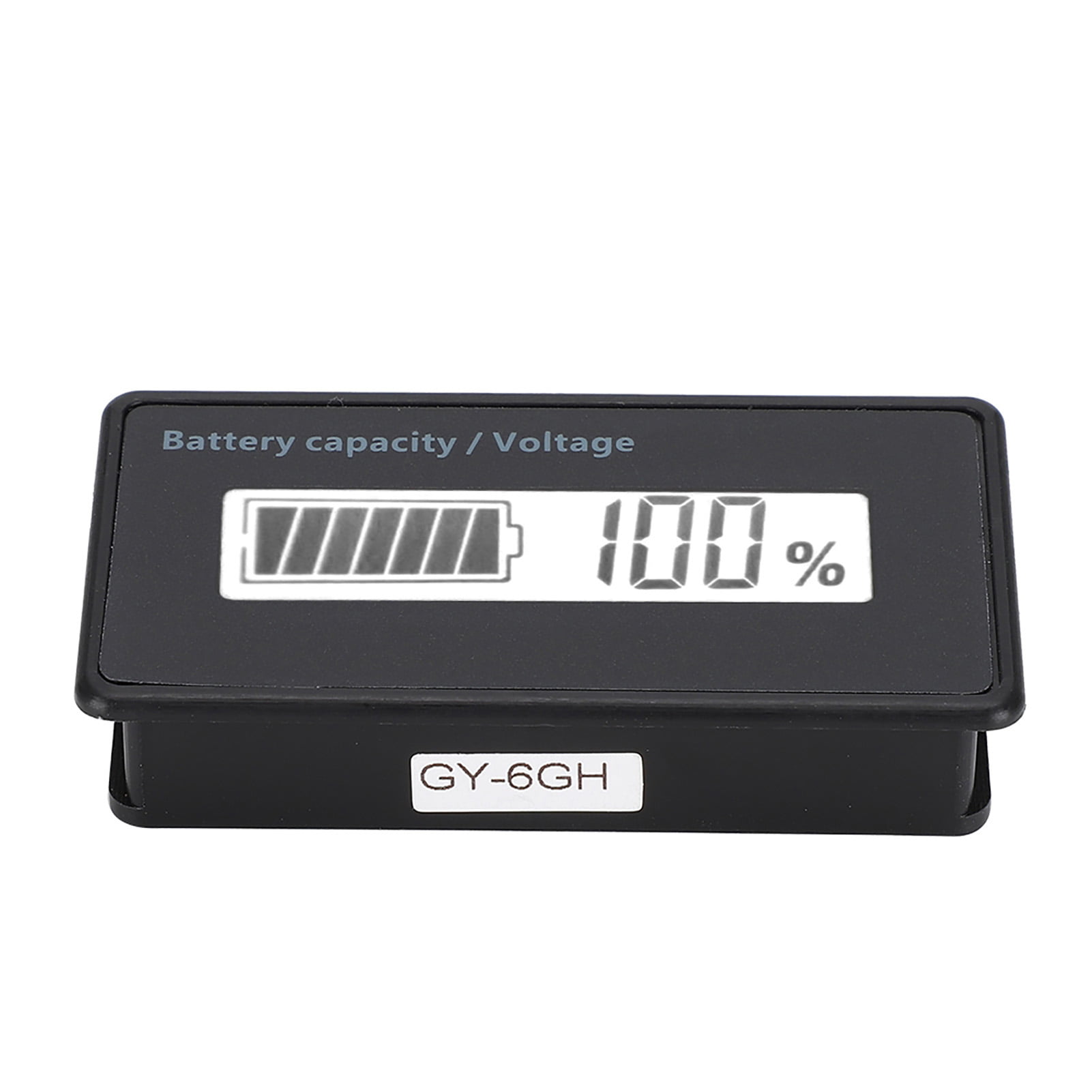 Blue LCD Digital Battery Capacity Monitor Compatible with Lead Acid Battery/Lithium Battery/Iron Lithium Battery Waterproof 12-84V Voltage Meter Monitor/Battery Capacity Tester 