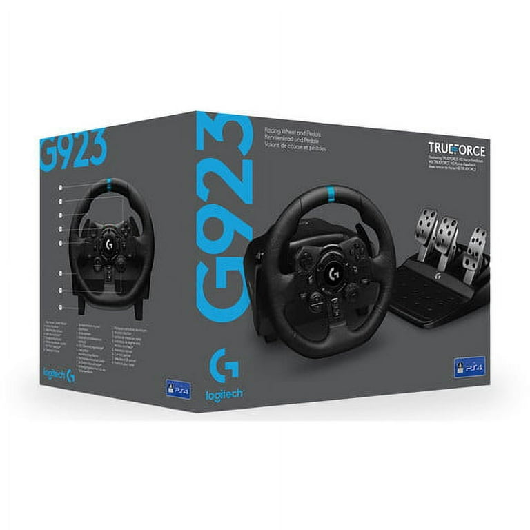 Logitech G G923 TRUEFORCE Sim Racing Wheel and Pedals for PC, PS4