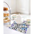 thumbnail image 4 of Spring Flowers Kitchen Dish Towels for Drying Dishes Set of 3, Watercolor Blossom Floral Black Plaid Waffle Weave Microfiber Hand Tea Bathroom Towels Quick Dry & Absorbent Towel 12x12, 4 of 7
