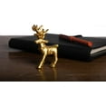 thumbnail image 5 of Wonder Care Christmas Reindeer Figurine | Home Decorations for Living Room| Standing Christmas Deer|Table Top Statue| Miniature Reindeer Figurines| Gold & Silver Reindeer Collection (Golden3pcs), 5 of 5