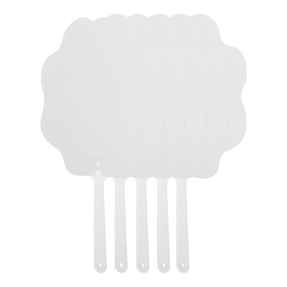 WEUVEB 5Ud Abanicos Mano Para Fiesta En Casa Sublimación Doble Cara Con Forma De Flor Y Personalizable