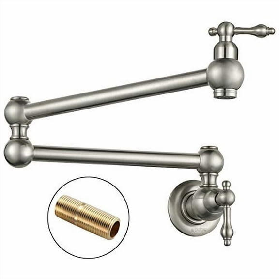 WOWOW Pot Filler Faucet Wall Mount Brass Faucets Kitchen Folding Kitchen Faucet