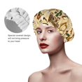 thumbnail image 4 of Balery Wild West Cowboy Shower Caps, Double Layer Waterproof Shower Cap, Double Layers Reusable Shower Cap With Soft Comfortable For Long Thick Hair Soft Bath Shower Hair Caps, 4 of 9