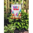 thumbnail image 2 of SIDONKU Yellow Smiley Happy Birthday Colorful in White Space and Message Garden Flag Decorative Flag House Banner 28x40 inch, 2 of 2