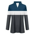 thumbnail image 3 of Huaizzzy T-Shirt Uni à Manches Longues Col en V pour Femmes, Mode Été, 3 of 3