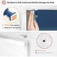 thumbnail image 4 of LazBlinds No Drill Blinds for Indoor Windows, Blackout Roller Shades, Cordless Window Blinds, Thermal Insulated Fabric UV Protection, for in Home and Office, 31.5" W x 48" H, Navy Blue, 4 of 6