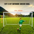 thumbnail image 2 of KFFKFF Movable Football Goal, 12x6 ft Football Net, Suitable for Adults and Children's Backyard Football Net, Comprehensive Practice Football Net, Youth Training Football Goal Kit, 2 of 9