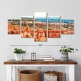 thumbnail image 2 of Elephant Stock Bryce Canyon Morning View Wall Art - Horizontal Multi Panel Canvas - Living Room Wall Decor - Nature Multi Panel - Blue And Orange Decor By Philippe Hugonnard - 36" x 15", 2 of 4