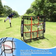 4×4 Baseball Backstop Net, Pitching Strike Zone Target Net with 9 Pocket, Baseball Practice Net for Hitting Pitching Batting Catching Practice