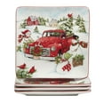 thumbnail image 2 of Certified International  Red Truck Snowman 16 pc Dinnerware Set, Service for 4, 2 of 5