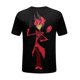 thumbnail image 5 of Hazbin Hotel Moda Casual Mujer Impreso Cuello Redondo Manga Corta Camiseta Top Negro/S, 5 of 5