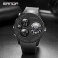 thumbnail image 2 of SANDA 2022 Fashion Outdoor Mens Watches Top Brand Military Sports Quartz Watch Dual Display Wristwatch Waterproof Clock 6036, 2 of 6