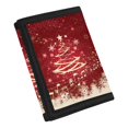 thumbnail image 2 of FUIALDOLG Christmas Tree Music Print Children's Wallet, Stretch Polyester Toddler Wallet for Travel, Wear-Resistant Large Capacity Trifold Card Wallet, 2 of 6
