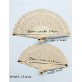 thumbnail image 2 of Abanico de madera de sándalo Abanico de madera Vintage Elegante Abanico de madera de color natural con lazo Abanico de madera de estilo antiguo, 2 of 5