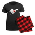 thumbnail image 5 of CafePress - Greyhound Hearthound Women's Dark Pajamas - Women's Short Sleeve Print T-Shirt and Pants Dark Cotton Pajama Set, 5 of 7