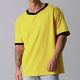 thumbnail image 4 of Men Summer Tops Warm Long Sleeve Shirts Men Dry Running Short Work Out Shirt Long Sleeve Turtle Neck Work Out Shirt Mens Athletic Tee Plain Shirts for Size Large Yellow XL, 4 of 5