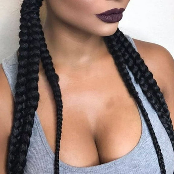 Raindrops  2 Pcs Braided Ponytail Extension for Wig Hair Rope